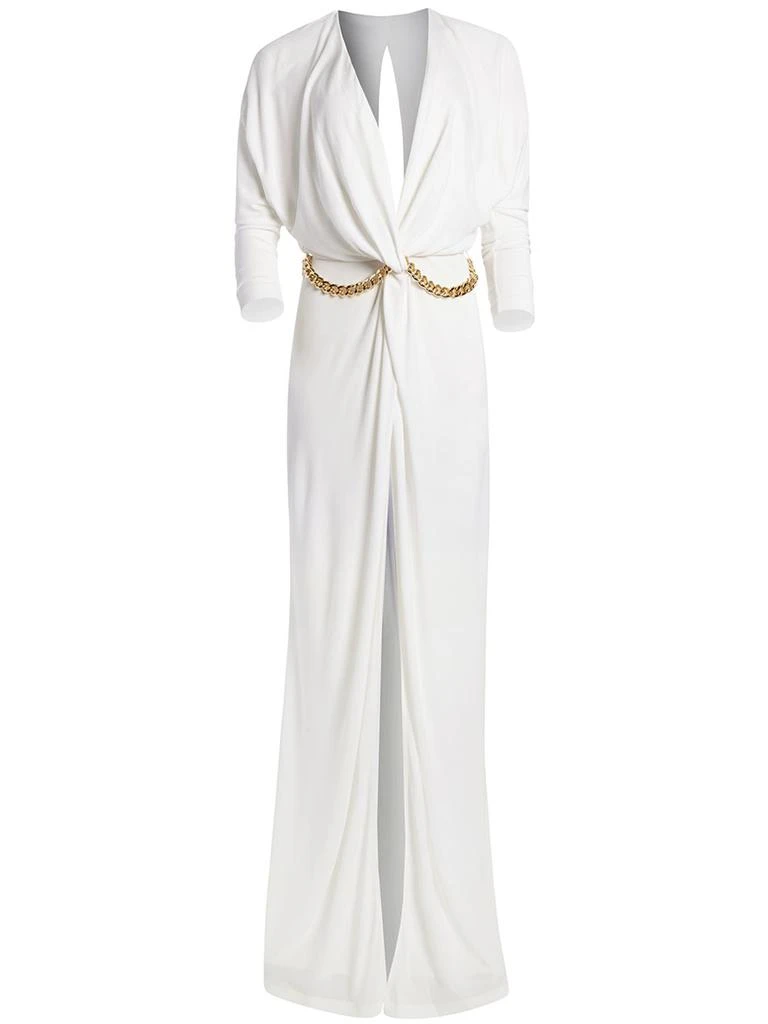Dundas Garbo Viscose Jersey Long Dress W/chain 1