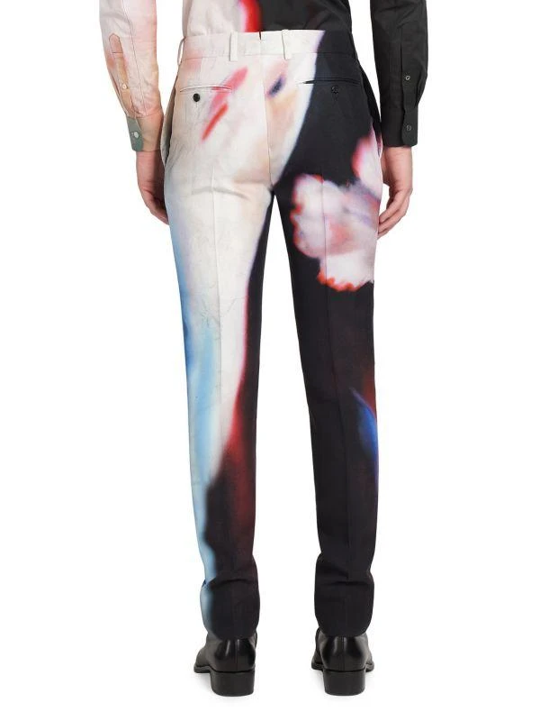 McQueen Printed Cigarette Pants 2