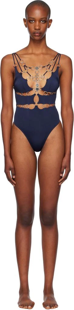 L'Agent by Agent Provocateur Navy Davine Swimsuit 1