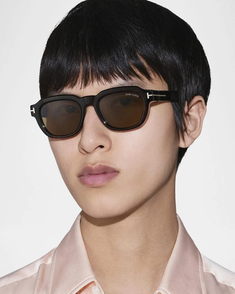 Tom Ford Men's Icon Collection Acetate Square Sunglasses 5