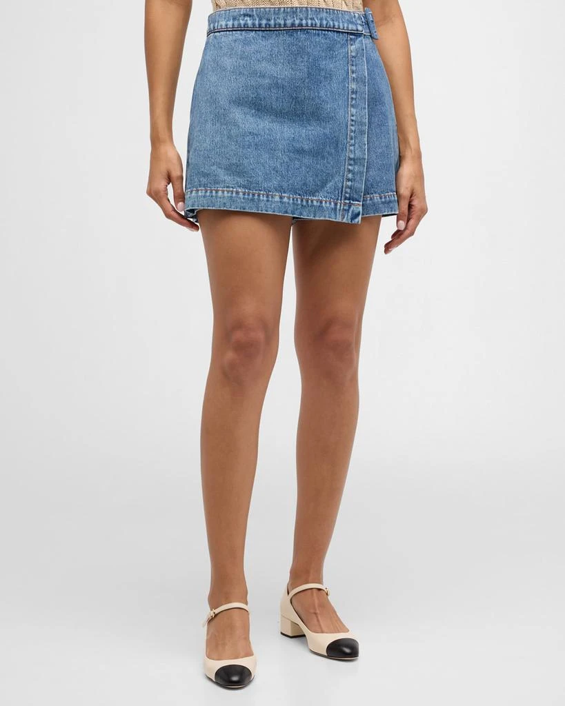 VERONICA BEARD Diaz Denim Skort 3