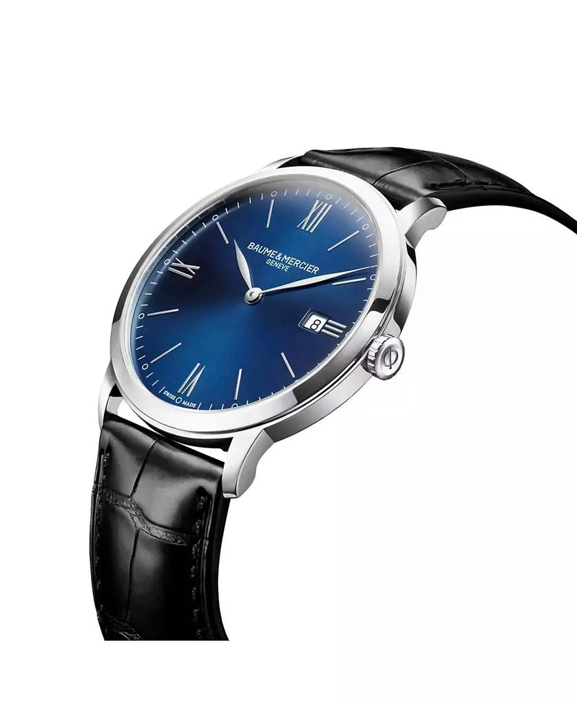 Baume & Mercier Men's Swiss Classima Black Leather Strap Watch 40mm M0A10324 3