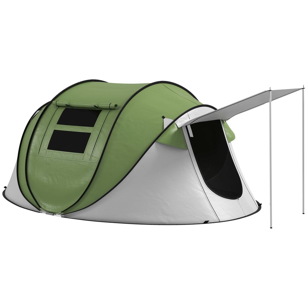 Streamdale Furniture Streamdale Pop-Up Tent with Porch for 2-3, 3000mm Waterproof (Poles Incl.)