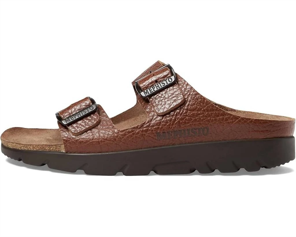 Mephisto Men's Zonder Sandals In Tan Grain Leather 3