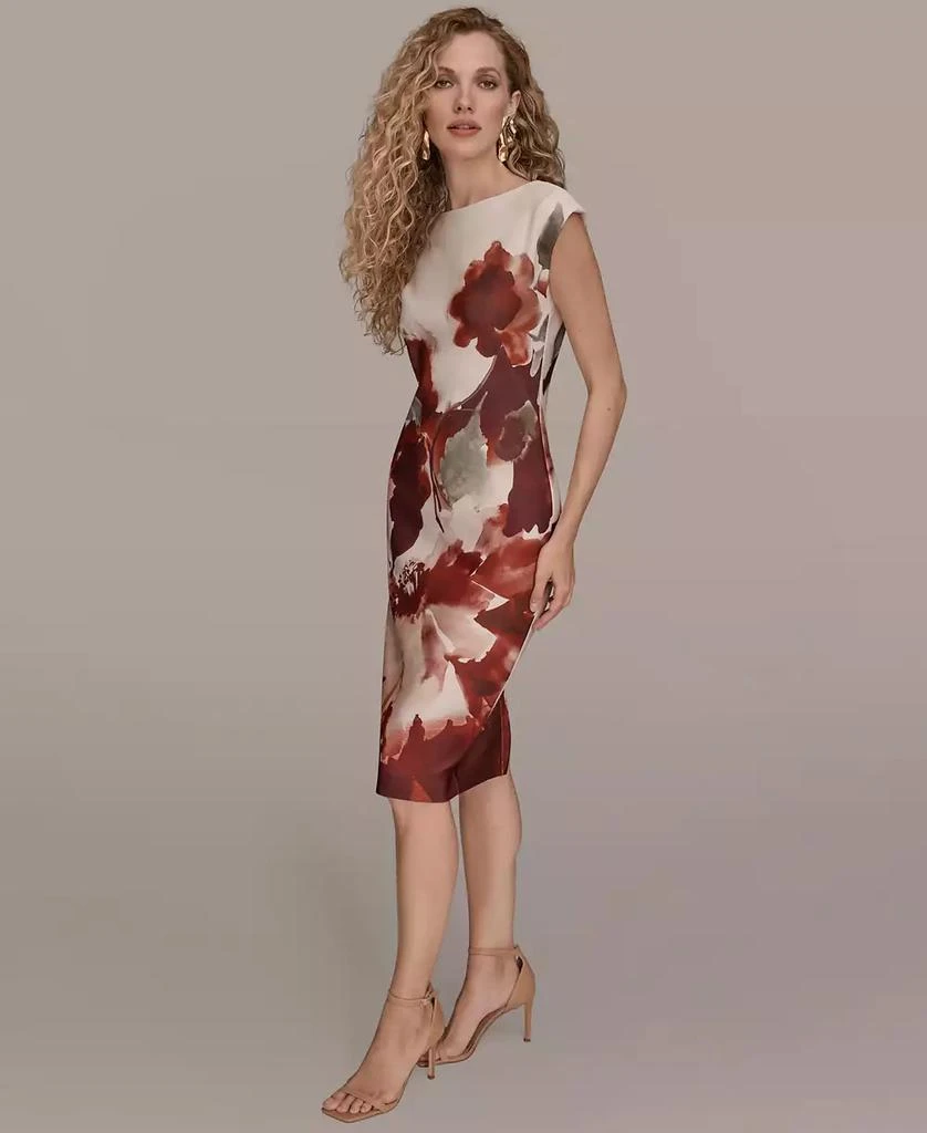 Donna Karan Women's Floral Sheath Dress 2
