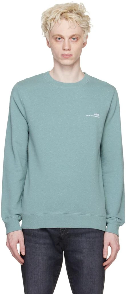 A.P.C. Green Item H Sweatshirt 1