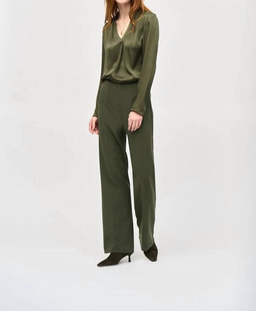 JOSEPH RIBKOFF Joseph Ribkoff - Silky Knit Wide Leg Pull On Pant