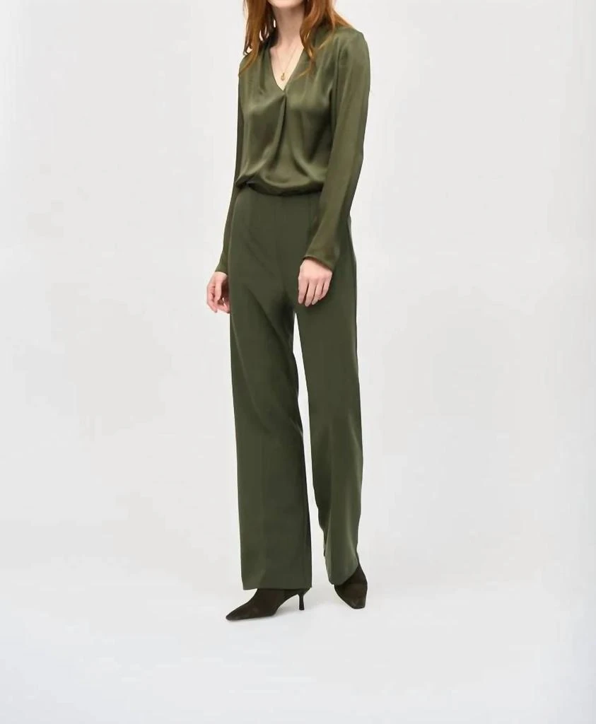 JOSEPH RIBKOFF Joseph Ribkoff - Silky Knit Wide Leg Pull On Pant 1
