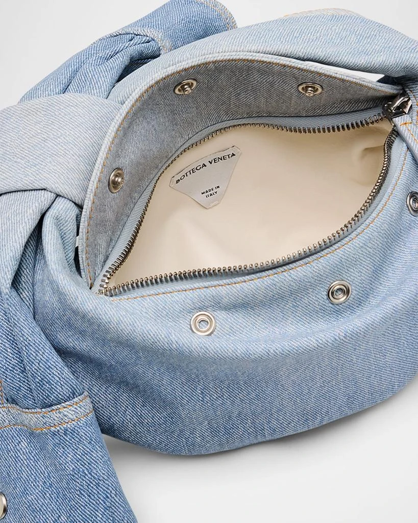 Bottega Veneta Jodie Mini Shirt Denim Top-Handle Bag 4