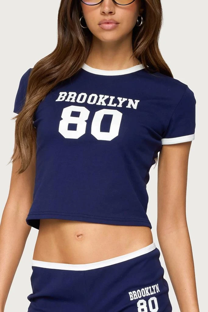 Edikted Edikted Brooklyn Contrast T Shirt 1