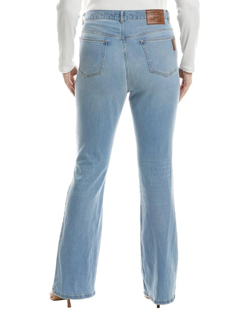 Marina Rinaldi Plus Iceberg Denim Trouser Light Wash Flare Jean 2