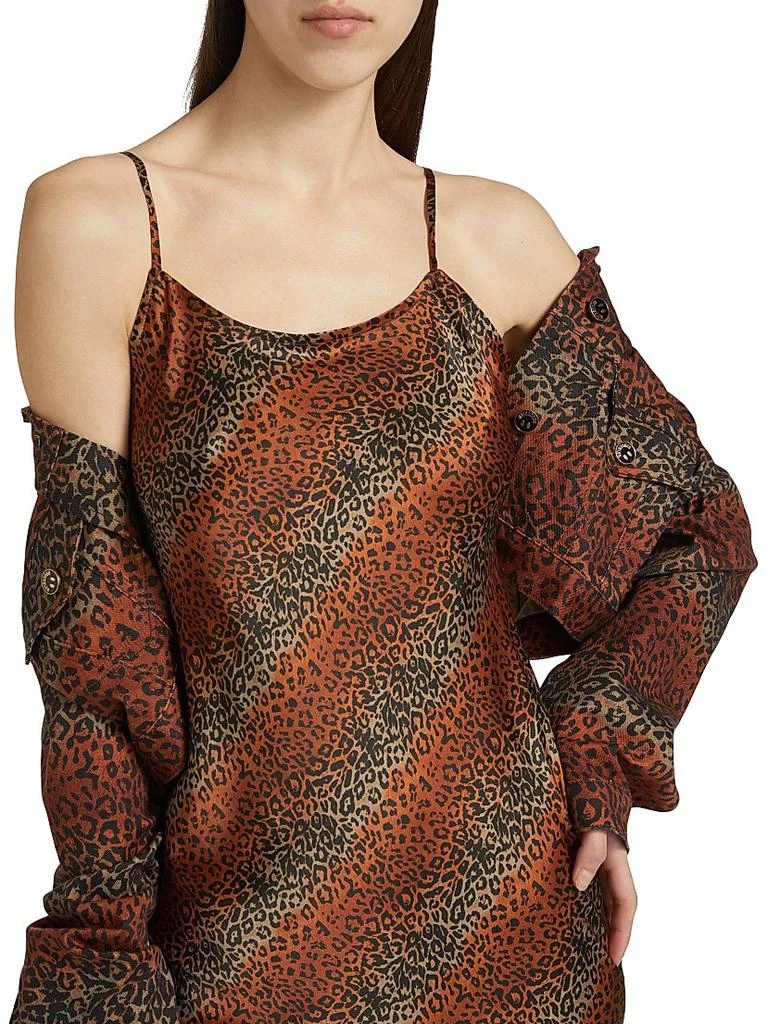 leopard slip mini dress Philena Mini Slip Dress in Wild Leopard