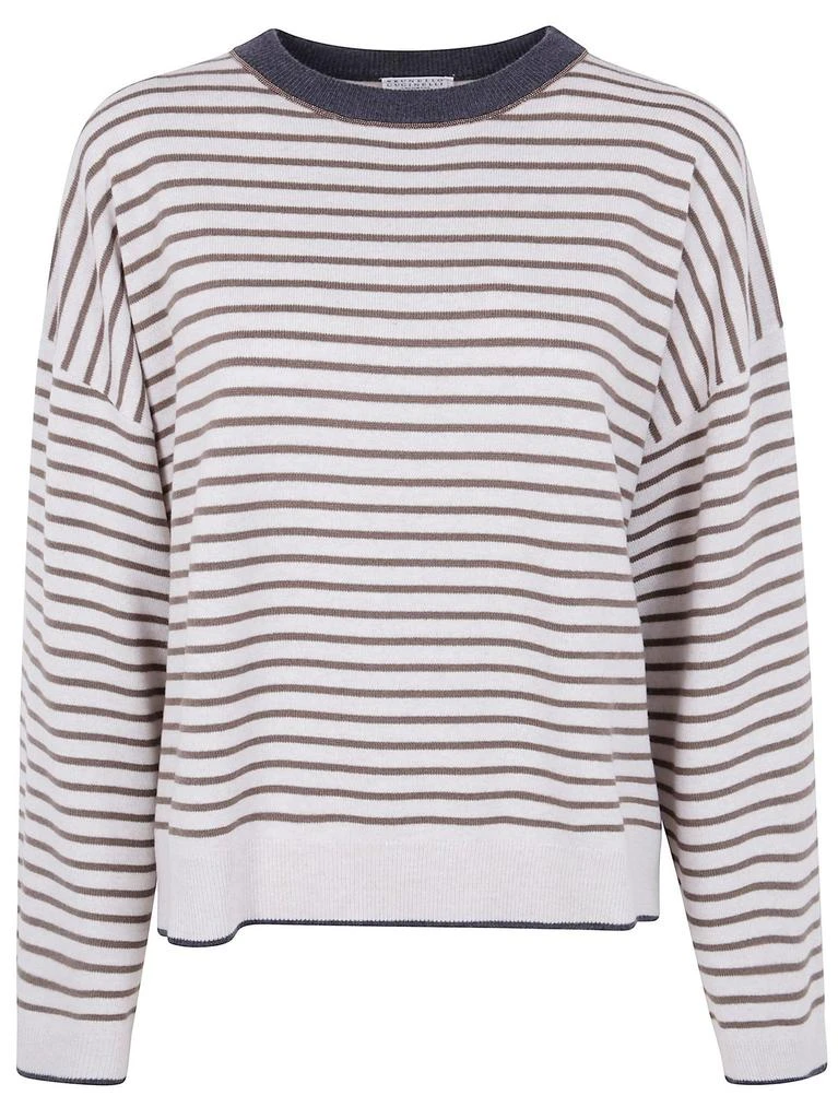 Brunello Cucinelli Brunello Cucinelli Striped Knitted Jumper from Cettire