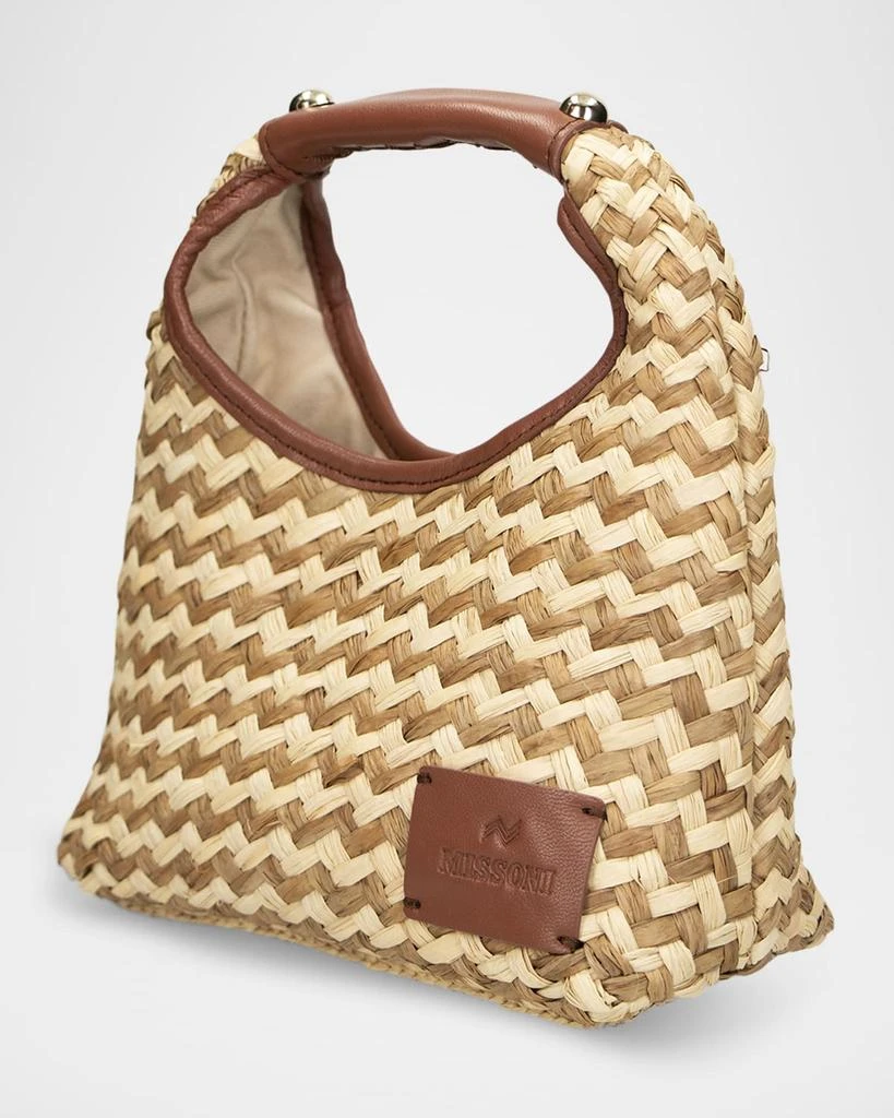 Missoni Small Zig Zag Raffia Hobo Bag 2