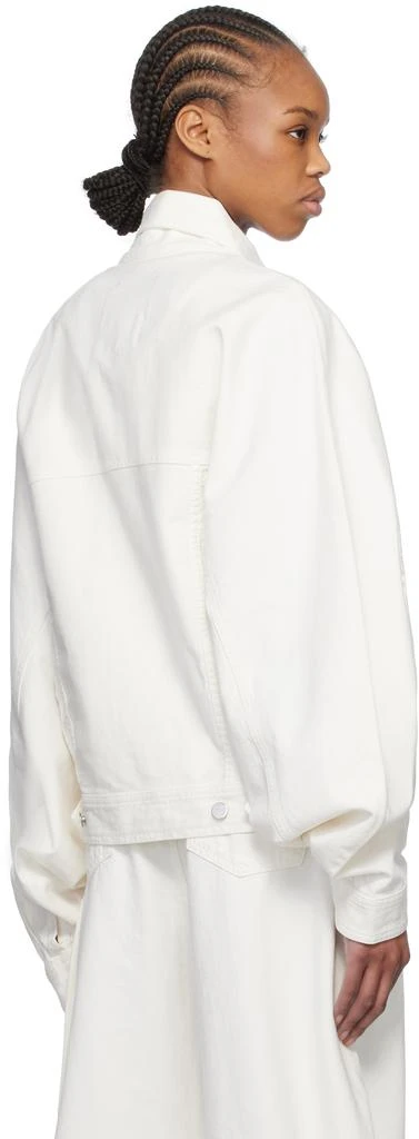 Mônot White Boyfriend Denim Jacket 3