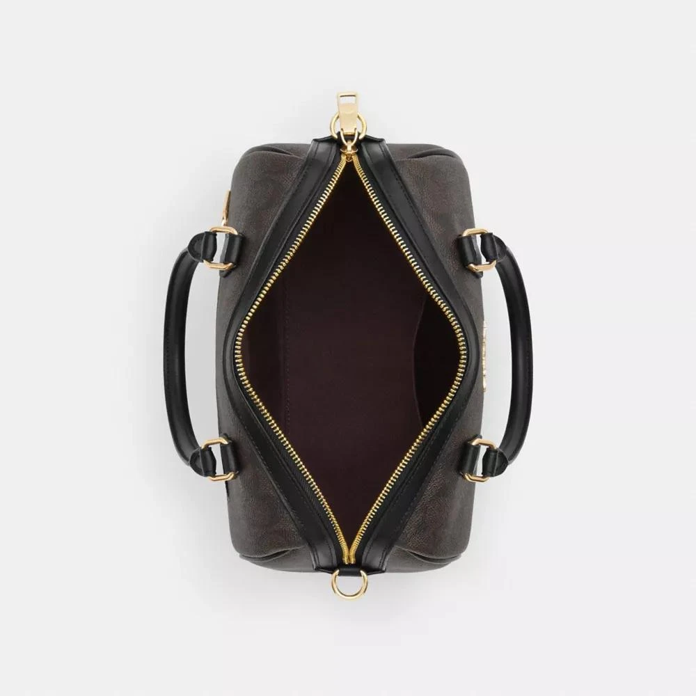 Coach Rowan Satchel Bag In Signature Canvas 5