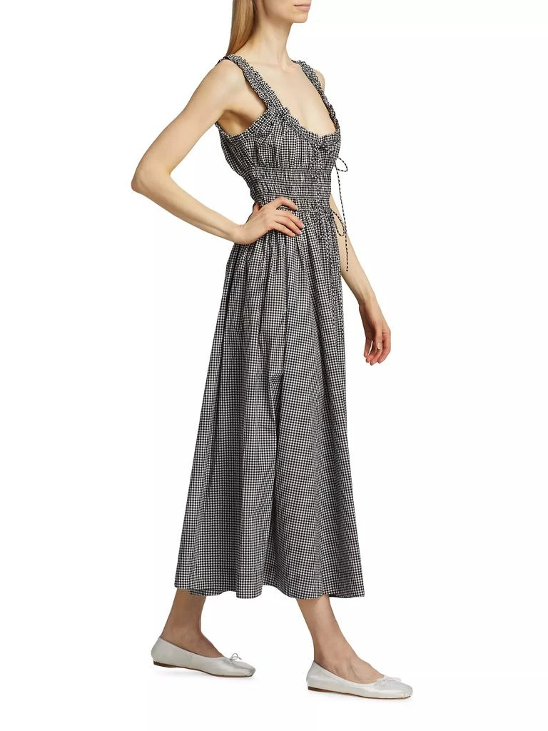 DÔEN Emmaretta Gingham Midi-Dress 4