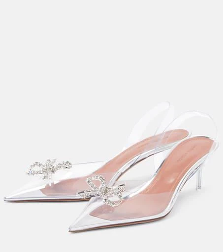 Amina Muaddi Rosie embellished slingback pumps 5