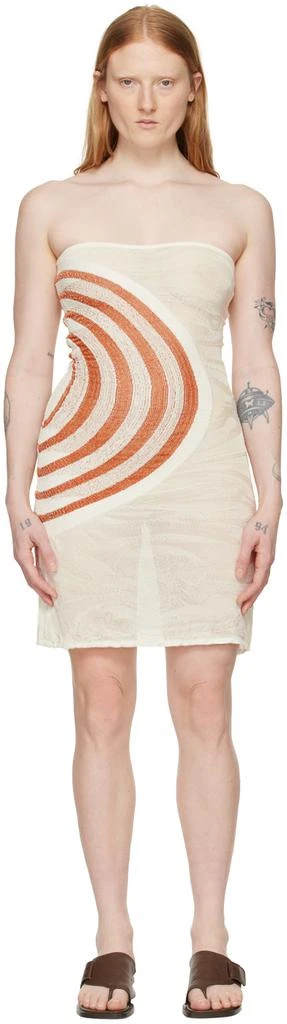 gimaguas brown dress Women's Blue Brown Striped Knit Mini Dress. Gimaguas