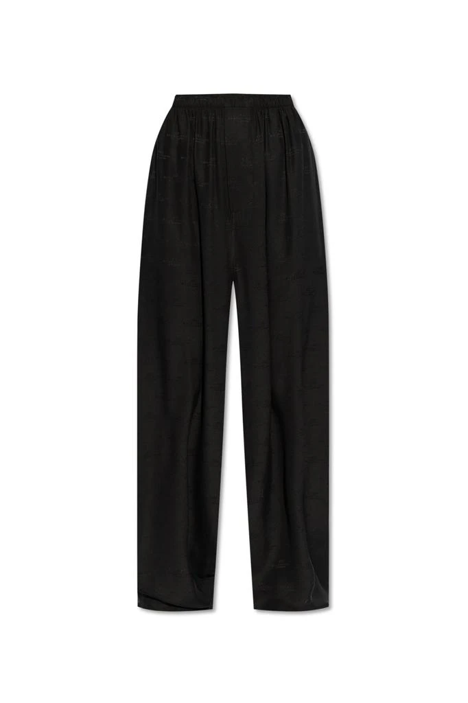 Balenciaga Balenciaga Logo Detailed Pleated Trousers 1