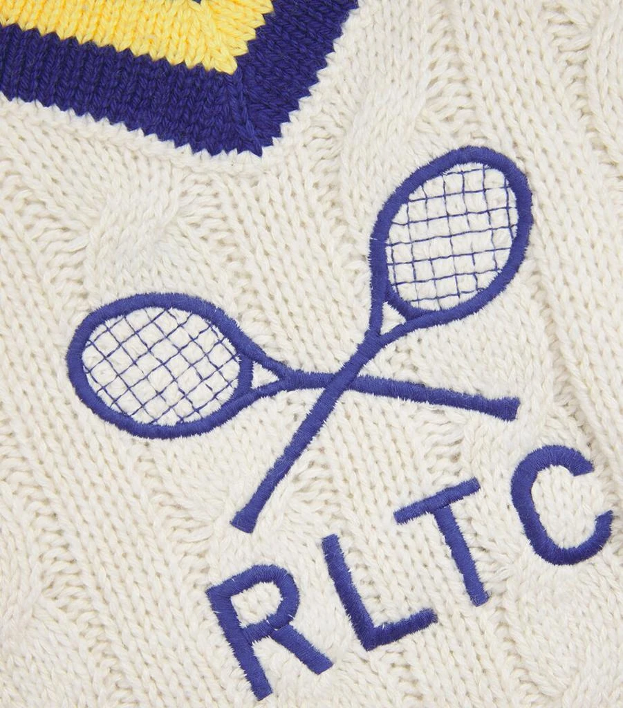 Ralph Lauren Cable-Knit Embroidered Sweater 5