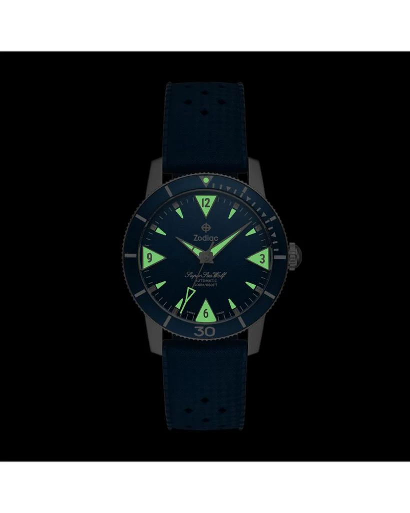 ZODIAC Skin Diver Automatic Rubber Strap Watch, 39mm 7