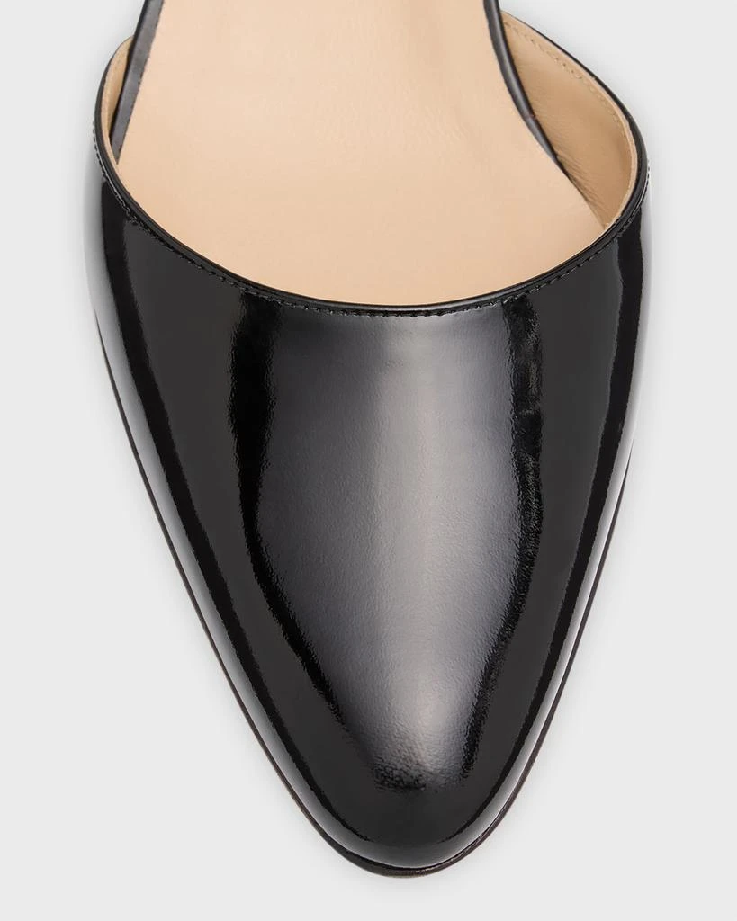 Manolo Blahnik Aspro Leather Slingback Ballerina Pumps 5