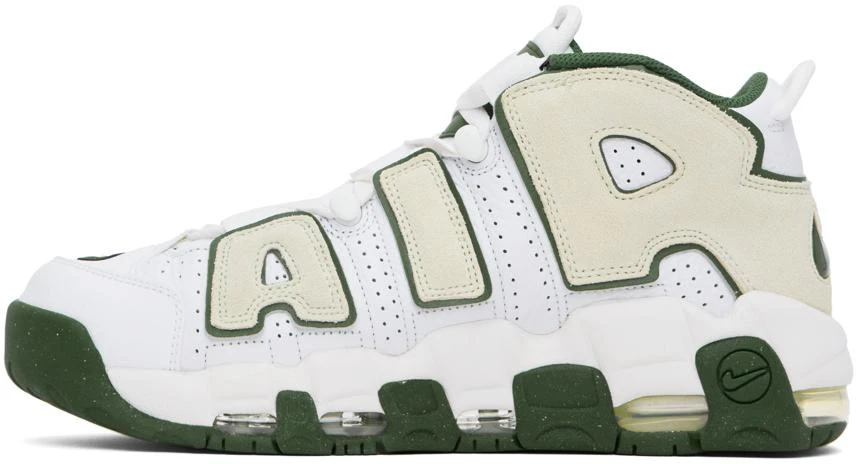 NIKE White & Beige Air More Uptempo '96 Sneakers 3