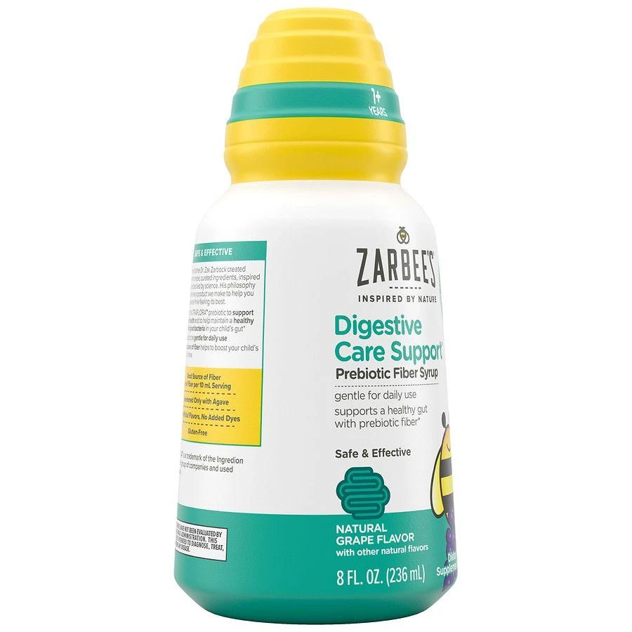 ZarBee's Naturals Children's Digestive Care Support Prebiotic Fiber Syrup Grape 2