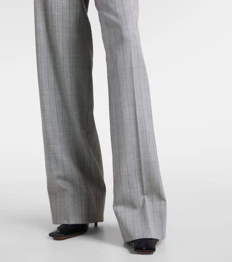 Stella McCartney Striped wool wide-leg pants 5