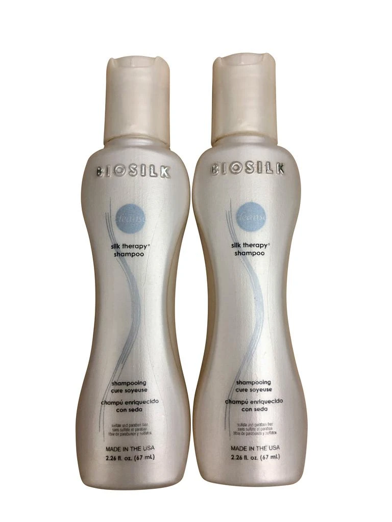 Biosilk Silk Therapy Shampoo 2.26 OZ Travel Set of 2 1