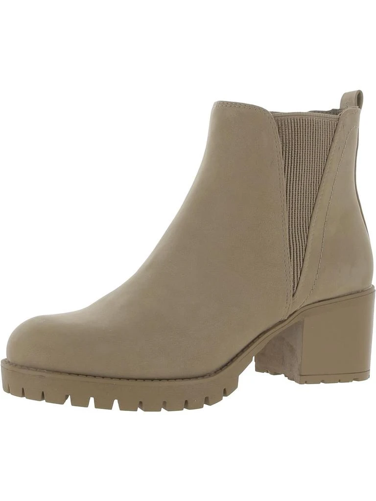 MIA Jody Womens Faux Leather Lug Sole Chelsea Boots 7