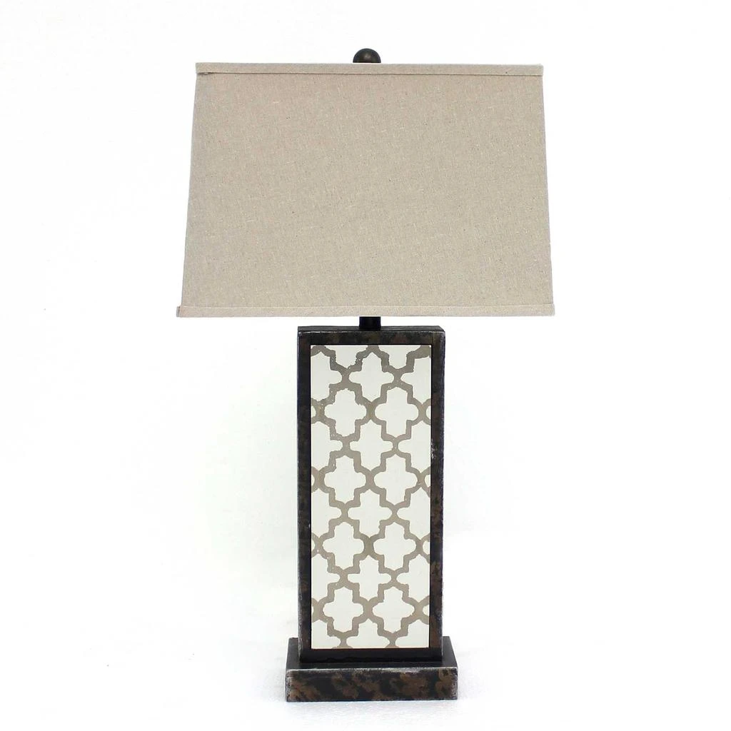 Hivvago 5.25 X 8 X 30 Bronze Rock Floral Base - Table Lamp