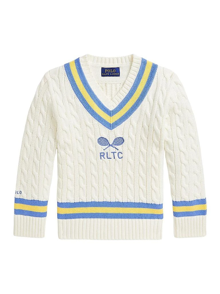 Ralph Lauren Little Boy's &amp; Boy's Tennis Club V-Neck Sweater 1