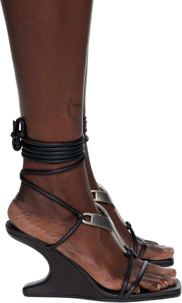 Rick Owens Black Concordians Cantilever 8 Hydra Heeled Sandals 1