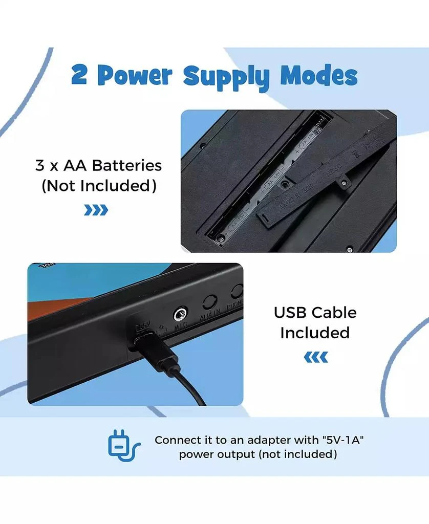 Mecale 49-Key Portable Kids Electric Piano Keyboard with 8 Rhythms 
8 Tones for Fun Learning 4