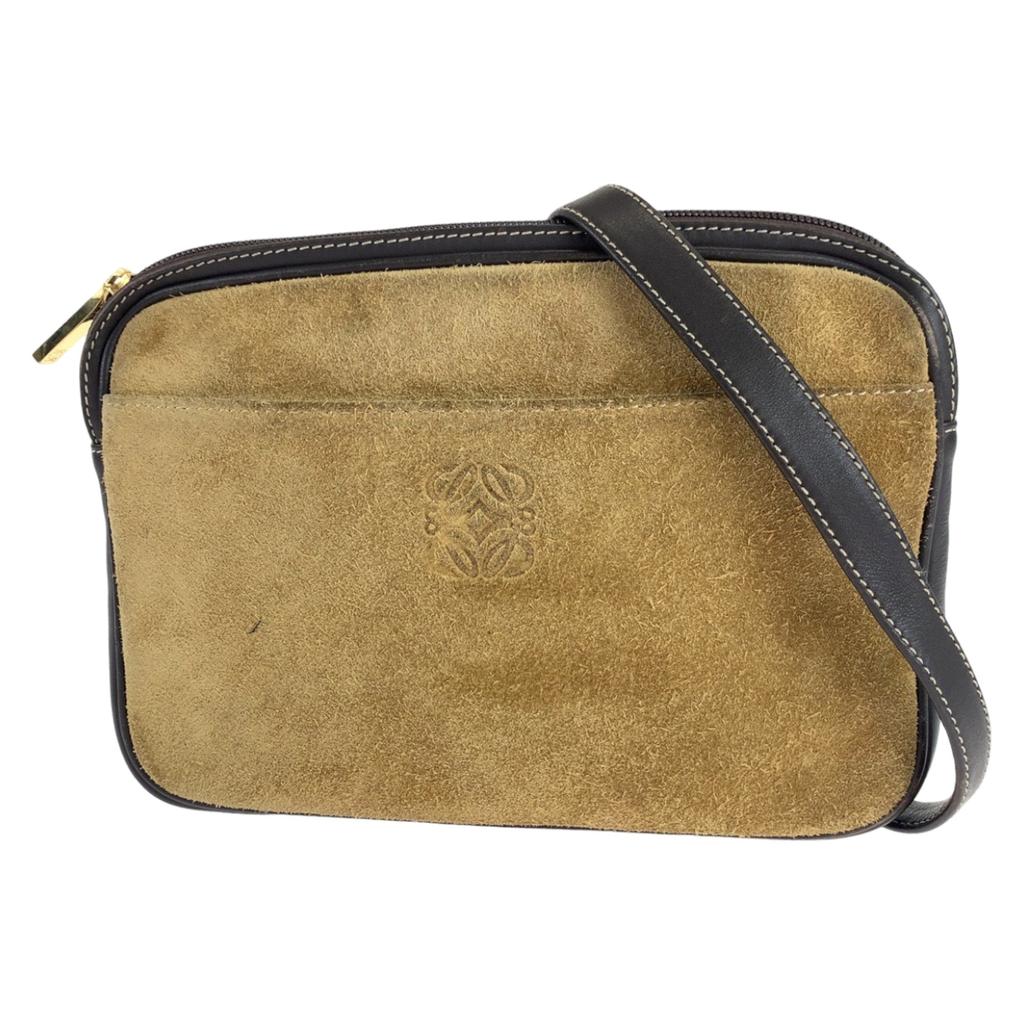 Loewe Suede Leather Pochette Shoulder Bag (Pre-Owned)