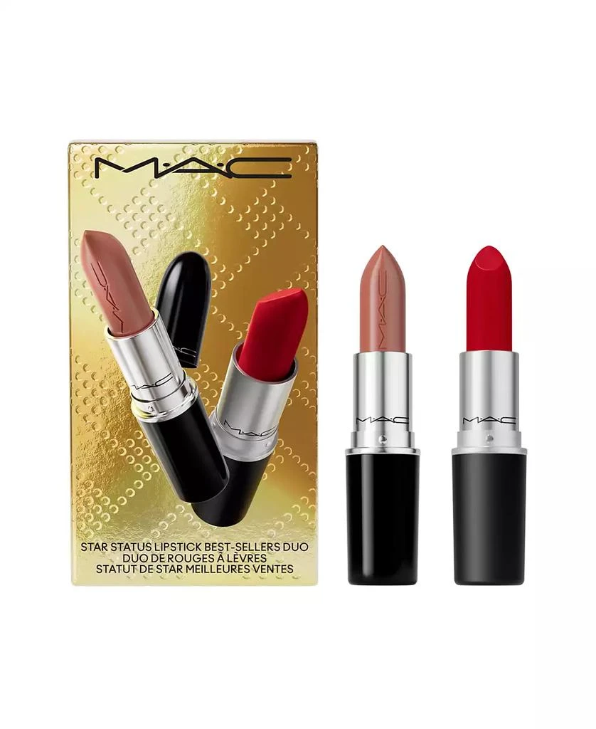 MAC 2-Pc. Full Size Star Status Lustreglass + Retro Matte Lipstick, Created for Macy's 3