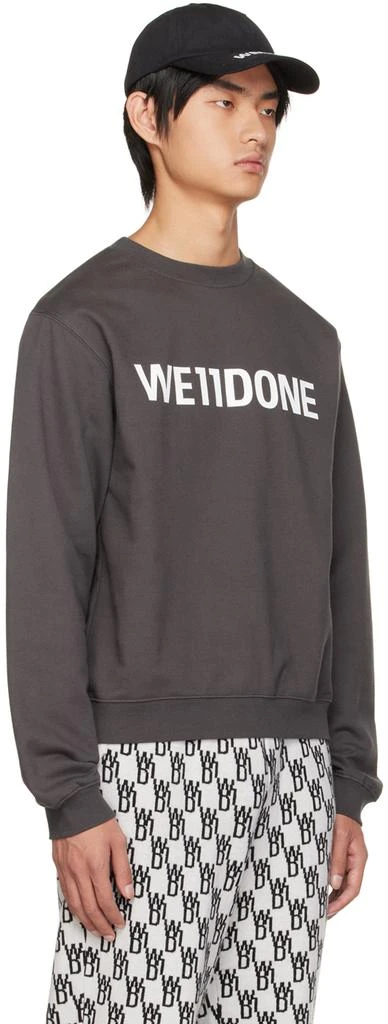 We11done Gray Fitted Sweatshirt 2