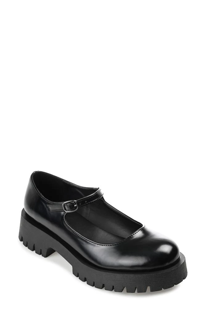 Journee Collection Kamie Mary Jane Platform Flat 1