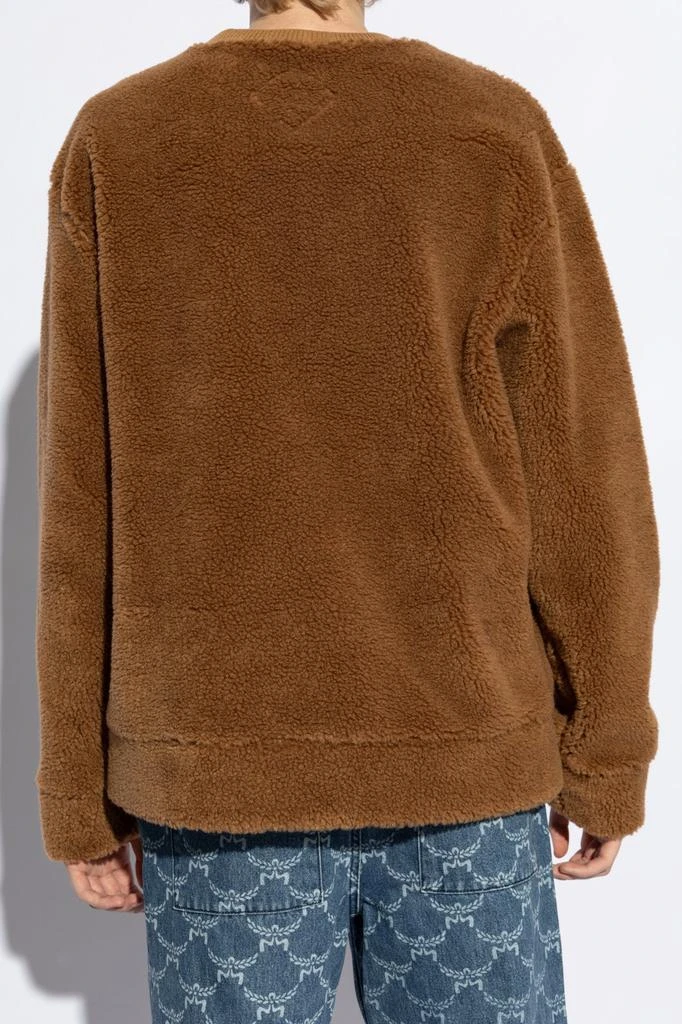 MCM MCM Logo Embroidered Fleece Jumper 3
