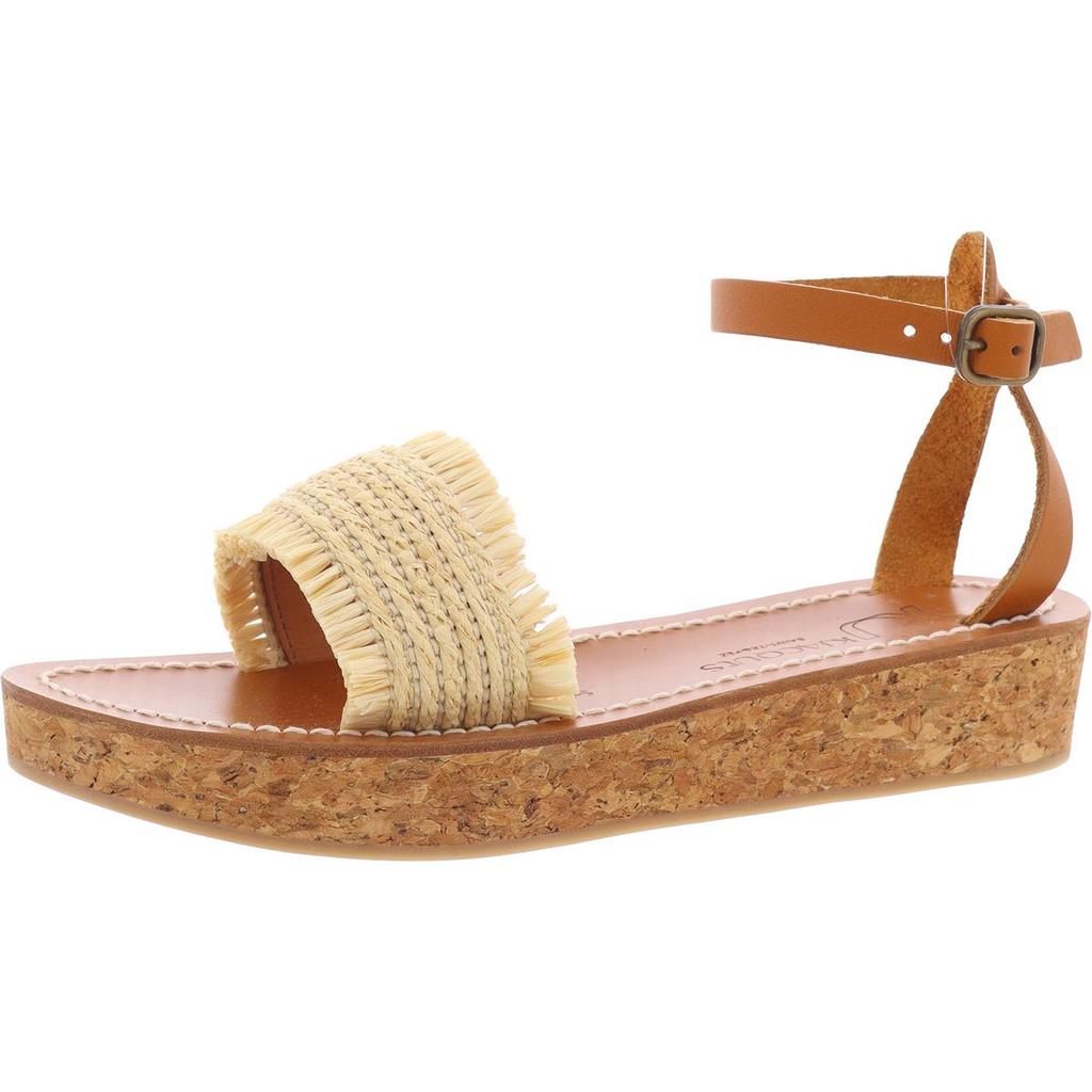 K. Jacques Atribis Womens Fringe Man Made Ankle Strap