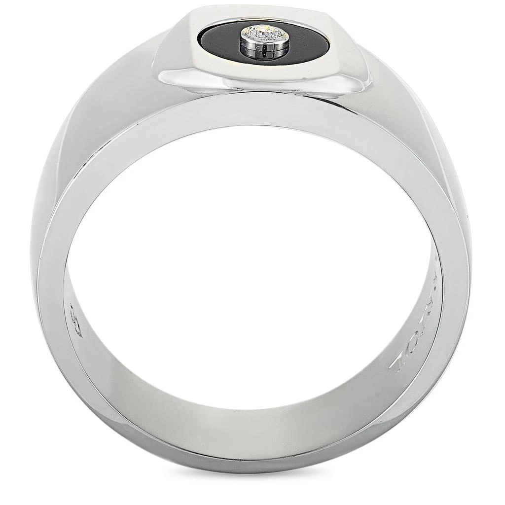 Charriol Sterling Silver Diamond and Onyx Ring 2