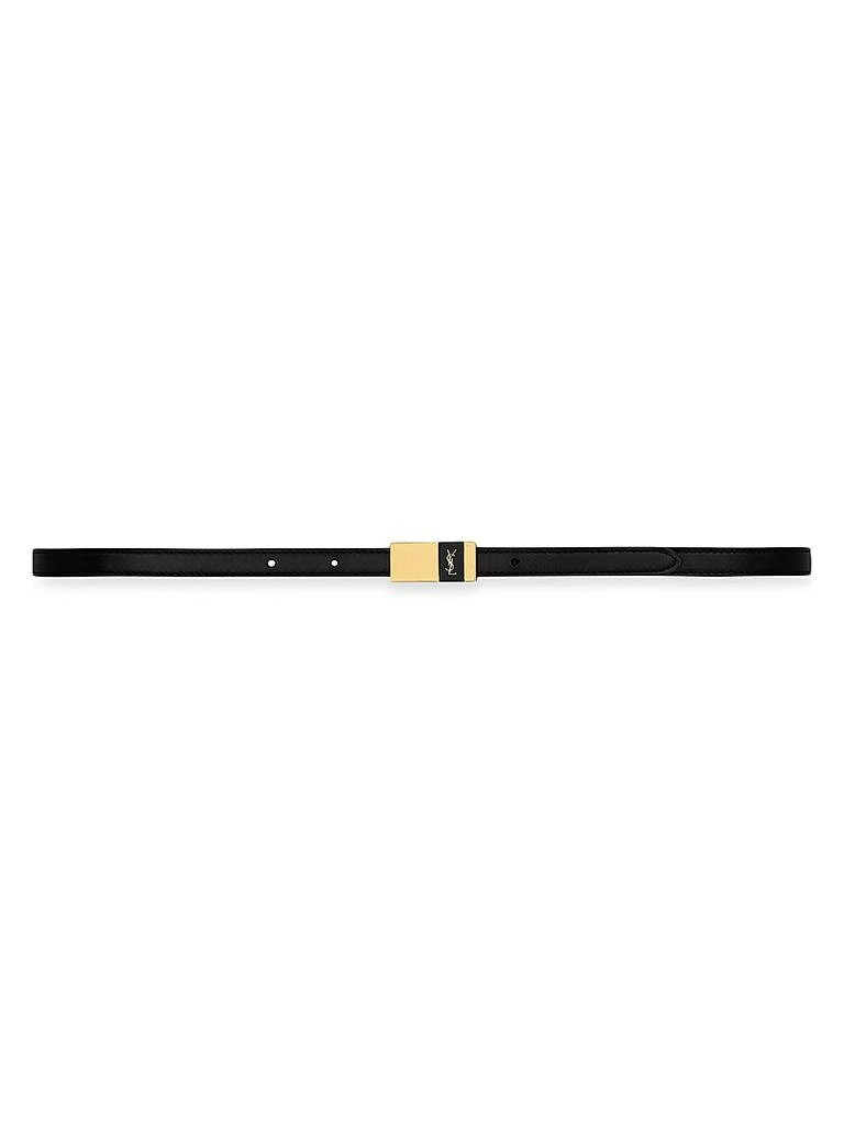 Yves Saint Laurent Thin Anchor Belt in Leather 1