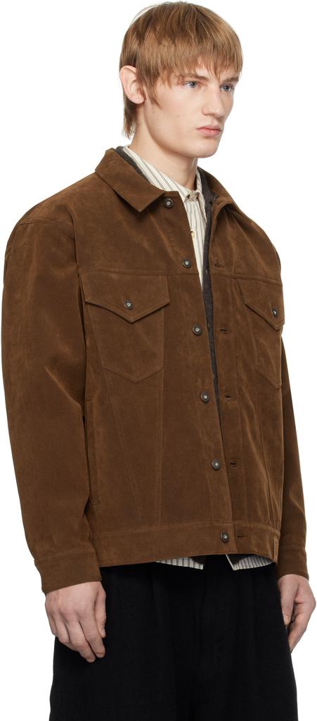 Wtaps Brown 01 Faux-Leather Jacket