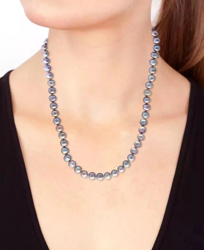 Effy EFFY® White Cultured Freshwater Pearl (7 mm) 18" Statement Necklace (Also in Gray, Pink, & Multicolor Cultured Freshwater Pearl) 4