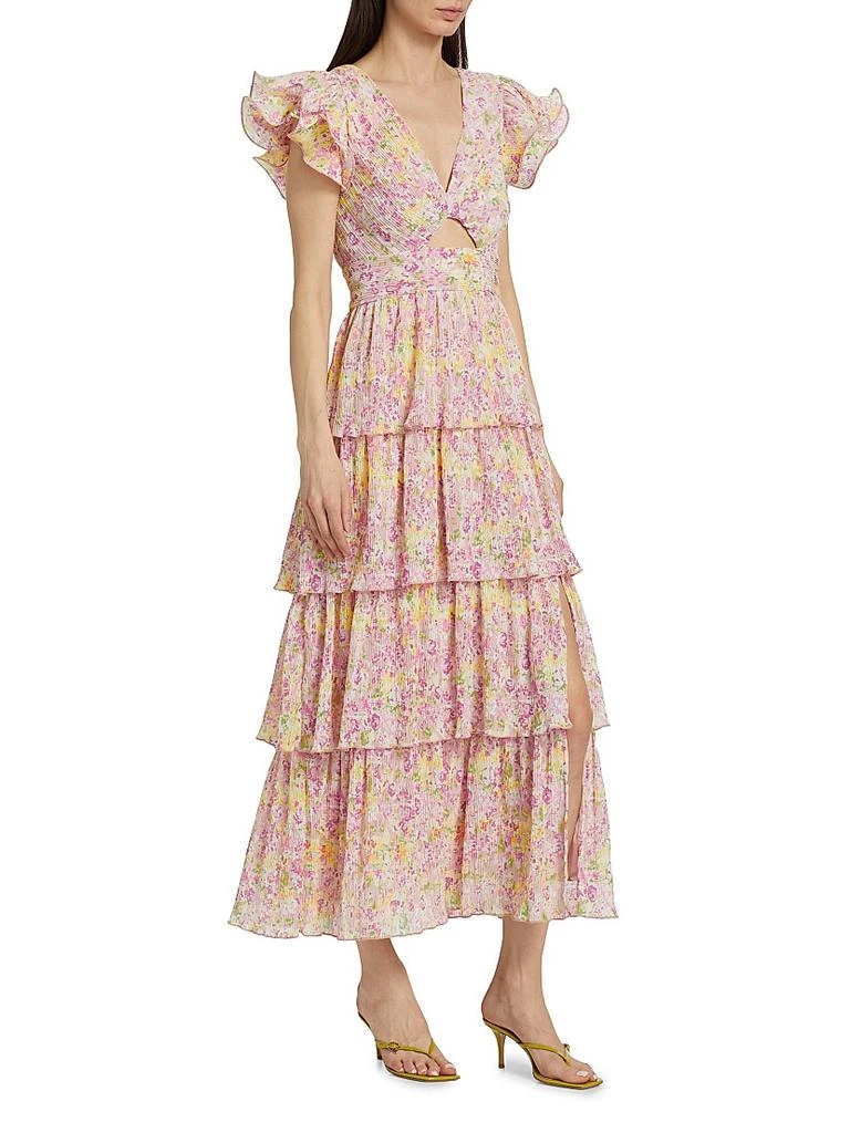 ASTR Emporia Floral Chiffon Maxi Dress 4