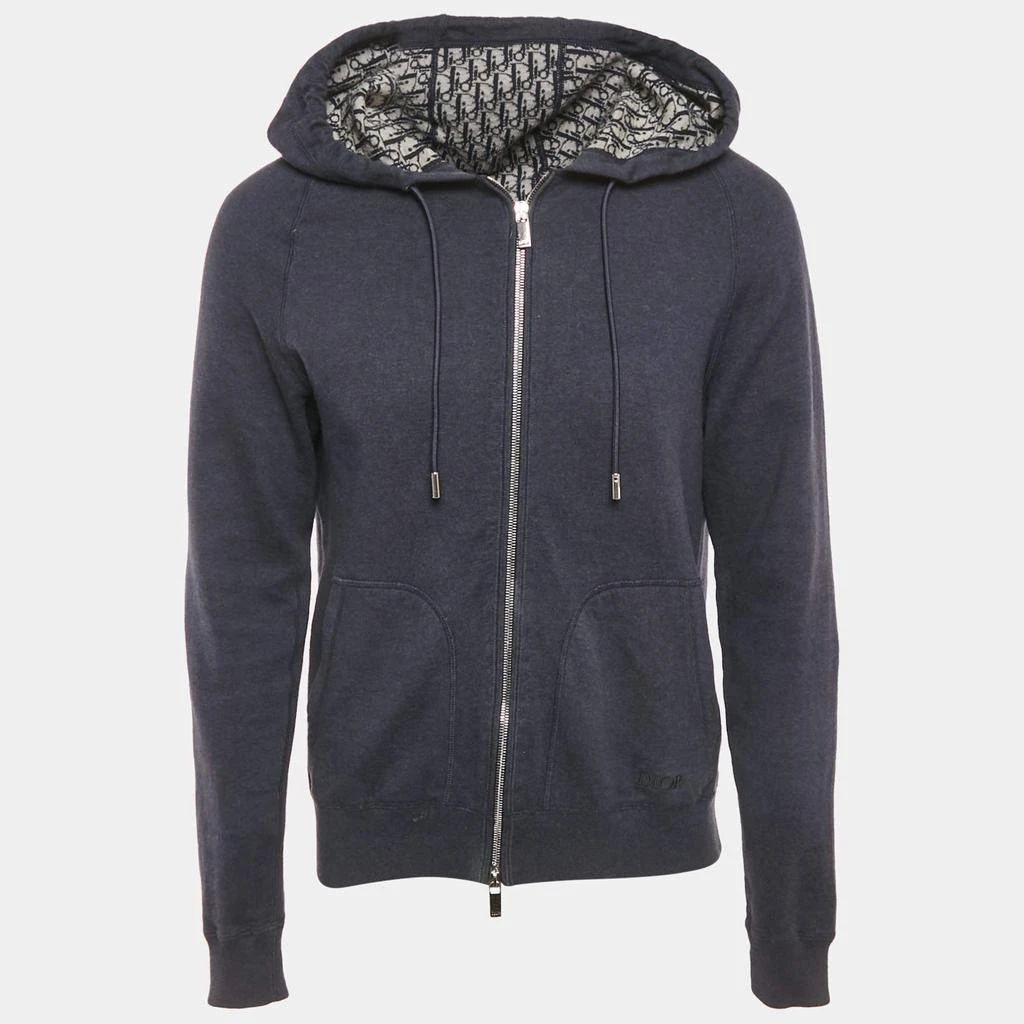 Dior Dior Homme Navy Blue Dior Icons Cotton Hooded Track Jacket M 2
