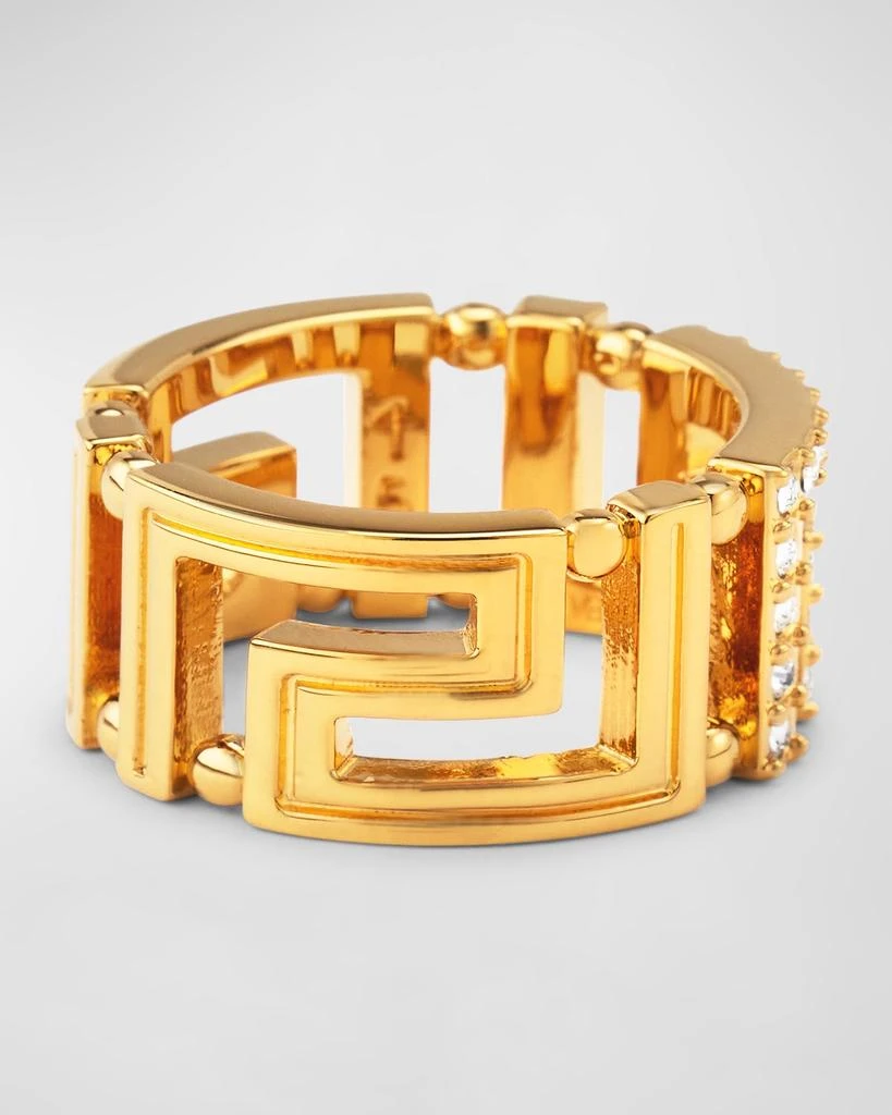 Versace La Greca Crystal Ring 4