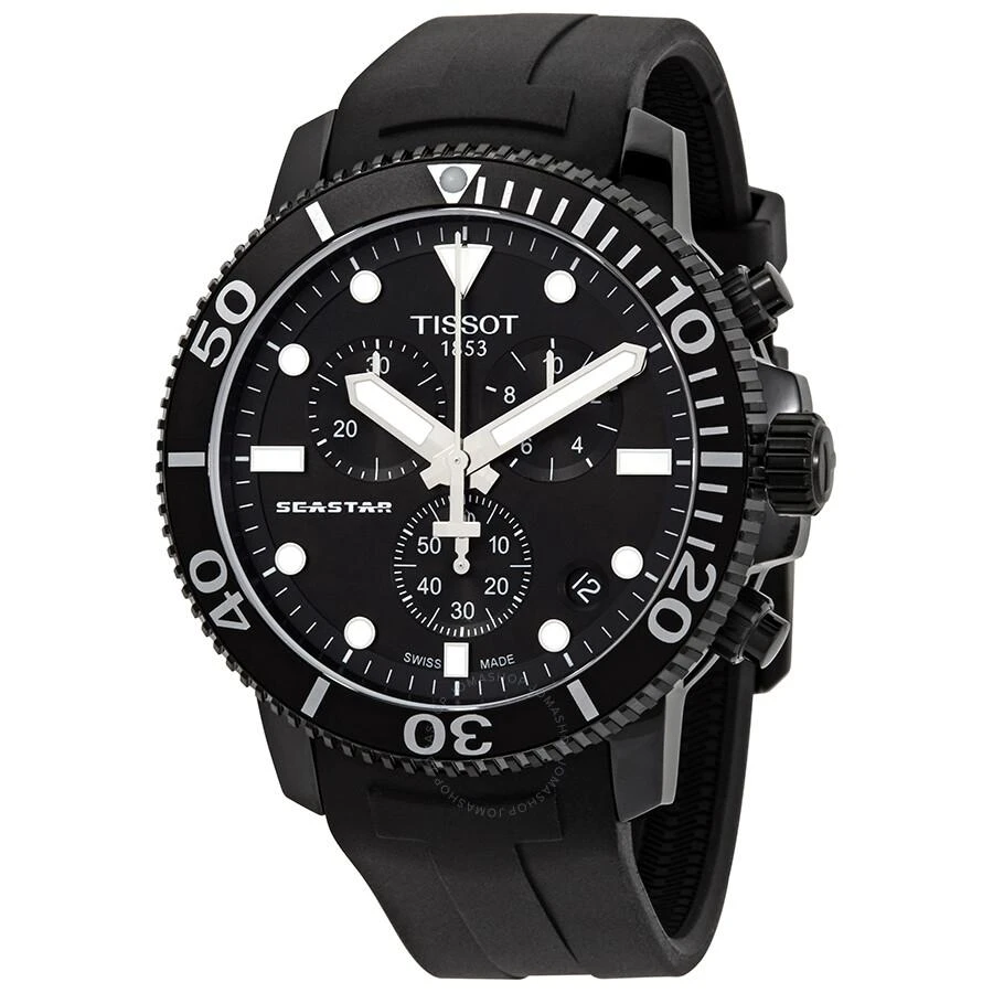 Tissot Seastar 1000 Chronograph Quartz Black Dial Men's Watch T120.417.37.051.02 1